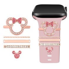 PRICES MAY VARY. 💗【Multiple Styles Watch Charms】 Shesyuki Watch Decorative Ring and Clasp Set fit all Apple Watch (Series 1 to 8) models and other brand width ranges from 20mm to 22mm with a thickness of less than 3mm, such as Samsung and Fitbit Versa. With different themes, you can mix and match to create your own unique style and express your personality with a touch of charm. 💗【Premium Quality Manufacturing】 Every charm is expertly crafted using top-quality metal and crystal. Each piece is Apple Watch Series 1, Wearable Technology, Charm Set, Practical Gifts, Apple Watch Series, Holiday Specials, Pharmacy Gifts