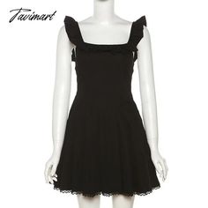 Tavimart Fashion Sleeveless High Waist Mini Corset Dresses Women Elegant Summer Ruffles Backless Party Mini Length Ruffled Corset, Black Sleeveless Ruffle Dress For Spring, Black Sleeveless Mini Dress With Corset Back, Summer Corset Dress With Ruffles, Mini Length, Black Sleeveless Mini Dress With Ruffles, Elegant Mini-length Black Corset, Black Mini Sleeveless Dress With Ruffles, Gothic Sleeveless Corset With Ruffles, Corset Dresses