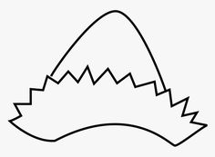 a black and white drawing of a mountain with sharp lines on the top, as if it were an easter egg