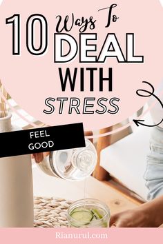 It's okay to feel stressed sometimes. Here are 10 ways you can deal with stress. Mentally Exhausted, Health Living, Advantages And Disadvantages, Remote Learning, University Student, Live Long, Health Lifestyle, Natural Health