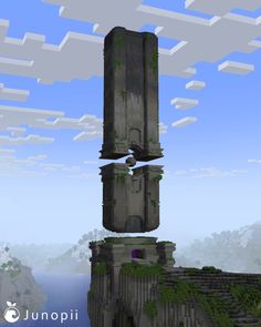 Minecraft Futuristic Building Ideas, Cool Minecraft Base Ideas, Minecraft Tower Build, Minecraft End Portal Design, Minecraft Big Base, Minecraft Water Builds, Mega Base Minecraft, Minecraft Tower Design, Minecraft Ceiling Design