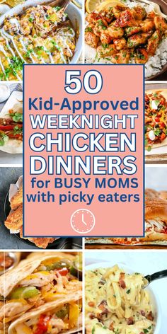 Easy chicken dinner ideas for picky eaters Easy Chicken Family Dinners, Easy Dinners For Families Chicken, Healthy Chicken Dinners For Family, Easy Chicken Supper Ideas, Last Minute Chicken Dinner, Non Pasta Dinners, Quick Chicken Meals For Dinner, Easy Dinner Ideas With Chicken Breast, Quick Easy Chicken Dinner Ideas