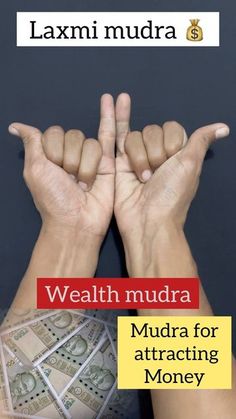 Mudra For Wealth, Mudra For Money, Wealth Mudra, Money Mudra, Accupressure Point, Chakra Meditation Guided, Back Pain Yoga, Brain Yoga, Acupressure Point