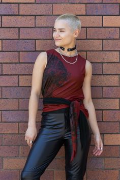 We are obsessed with how M has expertly styled our The Horsemen On The Fly Top! By tying up the flowing mesh layers they've created a totally new look that we need to replicate asap.

Styled here with our Space Pirate Moto Pants, Ring Choker and extra silver rings and chains. What do you think, will you copy this look? Micah Ulrich, Neo Grunge Style, Moto Pants, 90's Grunge, Space Pirate, The Fly, New Print