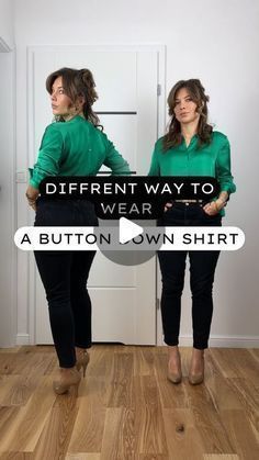 Tucked In Shirt Outfit, How To Wear Shirt, Knot Shirt, Shirt Hacks, Color Combinations For Clothes, Shirt Tucked In, Fashion Hacks, Clothing Hacks, Fashion Over 40