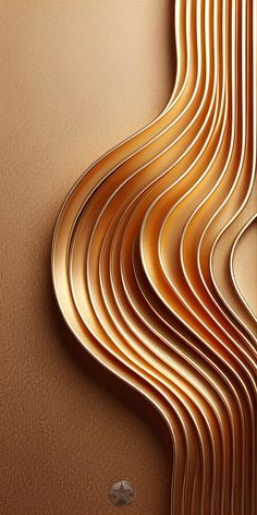 an abstract gold background with wavy lines