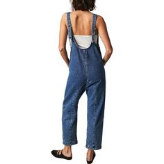 Free People's High Roller Jumpsuit features a slouchy fit and comfy cotton material for a cool and casual look we'll be sporting all summer. Summer Jumpsuits And Rompers With Relaxed Fit, Comfortable Relaxed Fit Overalls, Casual Everyday Denim Jumpsuit, Sporty Cotton Jumpsuits And Rompers For Loungewear, Summer Leisure Jumpsuits And Rompers With Relaxed Fit, Summer Cotton Jumpsuit With Relaxed Fit, Summer Leisure Relaxed Fit Jumpsuits And Rompers, Summer Cotton Overalls For Day Out, Relaxed Fit Casual Overalls For Loungewear