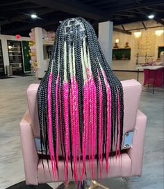 Afro Punk Fashion, Braided Pony, Cute Box Braids, Blonde Braids