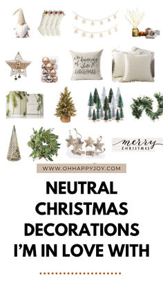 If you're looking for modern and neutral Christmas decor ideas, then look no further! I've compiled few modern Christmas decorations that I'm in love with - some of them are minimalist and some are neutral. I'm in love with these holiday decors since it goes along with the overall house decor look I'm going for. I love farmhouse holiday decor ideas and these all have some elements of that Xmas, farmhouse and modern feel.