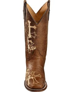 Circle G Women's Cross Embroidered Square Toe Western Boots, Chocolate Womens Boots Brown, Boot Knife, Square Toe Western Boots, Modern Cowgirl, Brown Boots Women, Boot Barn, Handcrafted Boots, Square Toe Boots, Walking Shoes Women