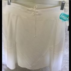 Nwt Just In Time For The Hot Weather Cotton Knit With Drawstring Waist! Has Modal Panels That Have Light Stretch. Waist Is 16 1/2" X2 And Length Is 21 1/2"Shipped From Our Smoke Free Home Same Or Next Day. Thank You Gift Bundles Welcome No Lowball Offers Blessings Namaste White Stretch Swim Skirt For Spring, Casual Tiered Lined Swim Skirt, Casual Cotton Swim Skirt For Summer, Casual Fitted Mini Skirt For Beach Season, Fitted Casual Mini Skirt For Beach Season, White Mini Swim Skirt For Spring, Fitted Casual Tennis Skirt For Beach, Casual Fitted Tennis Skirt For Beach, White Mini Skirt For Beach Season