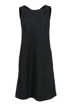 Current Boutique-Eileen Fisher - Gray Knit Shift Dress Sz XS Eileen Fisher, Soft Knits, Dresses Xs, Day Dresses, Round Neckline, Shift Dress, Little Black Dress, Knitting, Grey