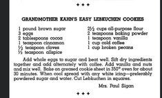 recipe for grandma's easy ice cream cookies with instructions on how to make them