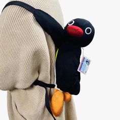 Cute Pingu Penguin Backpack | Aesthetic Clothes Shop Pingu Backpack, Pingu Aesthetic, Cute Pingu, Anti Fashion Aesthetic, Penguin Backpack, Pingu Penguin, Y2k Backpack, Cool Bags, Anime Items