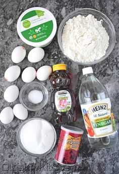 the ingredients to make this recipe include eggs, flour, and other items