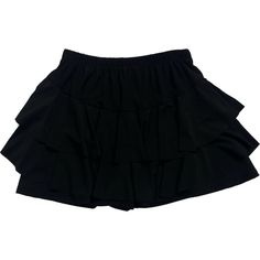 This super cute skort from Cheryl Creations comes with shorts underneath and looks perfect paired with a t-shirt, sweater, or jacket. | Cheryl Creations | Girls Ruffle Skort, (Black, Size 16)  |  Maisonette collects the best children’s products from around the world (unlike Zulily, Etsy, The Tot, Farfetch Kids, Childrensalon, Crate and Kids, Kohls, Wayfair, Buy Buy Baby, Nordstroms, Mini Boden, J.Crew Factory, or PotteryBarn Kids), creating a curated shopping experience for you. Think of us as y Casual Black Skort, Casual Ruffled Skort, Casual Short Ruffled Skort, Casual Black Skort With Ruffles, Cute Black Summer Skort, Cute Black Skort For Summer, Black Ruffled Skirt, Girls Skorts, Ruffle Skort