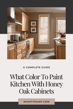 Choosing What Color To Paint Kitchen With Honey Oak Cabinets can be a challenge, but we've got you covered! Discover the Best Wall Colors For Honey Oak Cabinets on our Home Renovation board. This guide highlights the top Paint Colors That Go With Honey Oak, helping you find the perfect match for your kitchen. Whether you’re curious about what color to paint kitchen walls with honey oak cabinets or seeking the Best Wall Paint Colors To Go With Honey Oak, our tips will ensure your space looks cohesive and stylish. Save this pin for your next home makeover project and transform your kitchen with confidence! Kitchen Wall Colors With Honey Oak Cabinets, Kitchen Paint Colors With Oak Cabinets And Black Appliances, Black Counter Tops Oak Cabinets, Kitchen Paint Colors With Dark Wood Grey Walls Oak Cabinets, Kitchen Color Ideas With Oak Cabinets, Light Wood Kitchen Cabinets Wall Color, Wall Color With Honey Oak Cabinets, Oak Cabinet Wall Color Ideas, Boho Kitchen Oak Cabinets