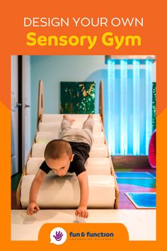 This image contains: Noah in his sensory gym Basement Sensory Gym, Sensory Seating, Sensory Resources, Sensory Gym, Sensory Space, Pediatric Pt, Toddler Gym, Basement Room