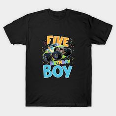 I'm Five Years Old 5th Birthday Boy Monster Truck Are My Jam Gift For Boy Girl Kids -- Choose from our vast selection of Crewneck and V-Neck T-Shirts to match with your favorite design to make the perfect graphic T-Shirt. Pick your favorite: Classic, Boxy, Tri-Blend, V-Neck, or Premium. Customize your color! For men and women. Jam Gift, 5th Birthday Boys, My Jam, 5th Birthday, Year Old, Gifts For Boys, Boy Birthday, V Neck T Shirt, Kids Tshirts