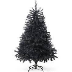 a black christmas tree on a white background