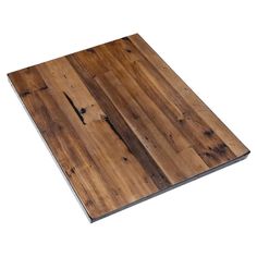 Reclaimed Wood Plank Table Top With Metal Edge Wood Table Tops, Reclaimed Wood Table Top, Restaurant Table Tops, Woods Restaurant, Plank Table, Reclaimed Wood Table, Into The Wood, Woodworking Table, Round Table Top