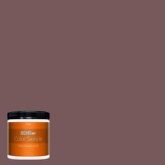 the behr paint color is shown in an orange and gray hue with black accents