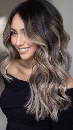 Discover the top ombre hair color trends for 2025 with these 20 stunning ideas. From classic ombre hair color for brunettes and black hair to bold shades like pink, red, and blue, this guide covers it all. Whether you're looking for light and subtle caramel tones or vibrant ombre hair color for dark brown hair, we’ve got the perfect look for you. Balayage Ombre For Dark Brown Hair, Dark Brown Hair With Blonde Ombre, Black Blonde And Brown Hair, Foilage Balayage Dark Hair, Edgy Ombre Hair, Winter Ombre Hair Color For Brunettes, Brunette To Blonde Ombre Balayage, Ombre Hair Color For Dark Hair, Dark Brown Ombré Hair