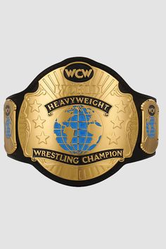 WCW Championship Belt Replica Wcw World Heavyweight Championship, Ron Simmons, Lex Luger, World Championship Wrestling, Wrestling Gear, World Heavyweight Championship