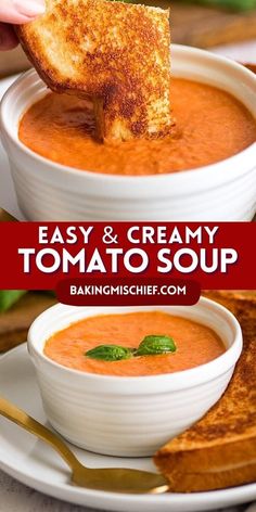 this is an easy and creamy tomato soup recipe