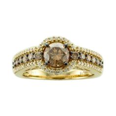 Grand Sample Sale Ring featuring 1 cts. Chocolate Diamonds®, 1/4 cts. Vanilla Diamonds® set in 14K Honey Gold™ Chocolate Diamonds, Modern Ring, Sample Sale, Modern Fashion, Modern Jewelry, Statement Ring, White Diamond, Fashion Rings, Statement Rings