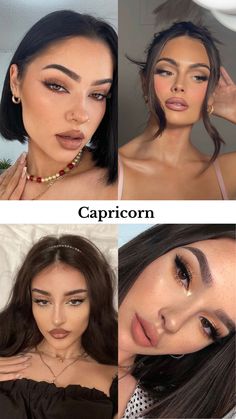 #makeup #makeupinspo #capricorn #zodiacsign Lilith Capricorn Style, Capricorn Venus Makeup, Capricorn In Film, Capricorn Rising Aesthetic Outfits, Capricorn Hairstyles, Capricorn Rising Makeup, Capricorn Rising Outfits