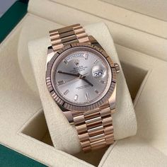 Rolex Day-Date 40 228235 Automatic 40mm Pink Rose gold - Watch with original box and original papers - 3255 - 10ATM - Sapphire crystal - 2023 Gold Reference, Rose Gold Pink, Rolex Day Date, Rose Gold Watch, Sapphire Crystal, 18k Rose Gold, Rolex Watches, Gold Watch, Pink Rose