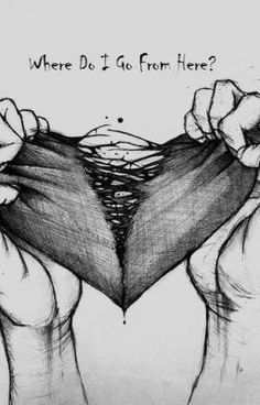 two hands holding up a heart with the words how it feels when we don't talk