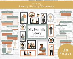 the family history workbook is shown