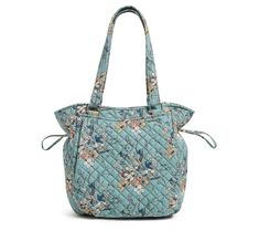 Whether you are heading to the office or the mall, this printed satchel makes a striking addition to your accessory collection. From Vera Bradley. Medium Travel Satchel, Casual Medium Shoulder Bag, Casual Medium Shoulder Bag With Removable Pouch, Garden Sage, Vera Bradley Prints, Everyday Handbag, Odds And Ends, Clever Storage, Laptop Pocket