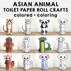 These Asian animal toilet paper rolls are the perfect animal craft project!Buy once and print as many times as you need.In this bundle:tigerpandaorangutancobra snakered pandaAsian elephantIncludes:US Letter sizesA4 sizescolored versionblack and white version for coloring-----------------------------------------------------------------------------Your file will be available directly after payment. If you run into any problems with getting access to the files please let me know and I will send the Toilet Paper Roll Craft, Paper Origami Flowers, Roll Craft, Animal Craft, Rolled Paper Art, Toilet Paper Tube, Toilet Paper Rolls, Girls Group, Toilet Paper Roll Crafts