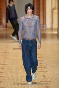 Mens High Fashion, 2023 Menswear Fashion Show, Runway Fashion Couture, Menswear Runway, Y2k Men, Men Fashion Show, Men Spring