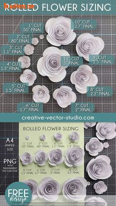 the instructions for how to make paper flowers