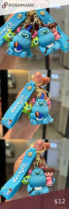 Set of 2 Disney Monsters Inc. 3-D Keychains -  #KC Disney Monsters Inc, Disney Monsters, Monsters Inc, You Choose, 3 D, Disney, Closet, Monsters Inc.