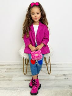 Kindergarten Girl Outfits, Kindergarten Picture Day Outfit, Preschool Picture Day Outfit, Preschool Outfits Girl, Kids Fashion Photoshoot, Toddler Fashion Girl, Kids High Fashion, Kid Fashion Girl, Kindergarten Outfit