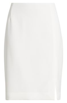 Update your office wardrobe with this crisp pencil skirt that has a touch of stretch for added comfort. 21" length Hidden zip closure Lined 96% polyester, 4% elastane Dry clean Imported Valentino Designer, Office Wardrobe, Fragrance Cologne, Hairstyling Products, Makeup Bronzer, Rollerball Perfume, Makeup Gift, Makeup Designs, Fragrance Design