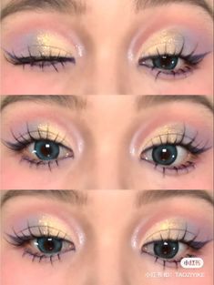 Concert Makeup, Swag Makeup, Beautiful Eye Makeup, Colorful Eye Makeup, Doll Makeup, Creative Eye Makeup