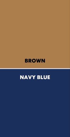 the cover of brown navy blue