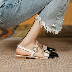 RAROVE 2023 Retro Ladies Flats Elegant Metal Buckle Fashionable Female – Rarove Female Sandals, Yoga Dress, Black Platform Shoes, Women Platform Shoes, Office Colors, Casual Leather Shoes, Platform Wedge Heels, Camera Equipment, Black Wedge