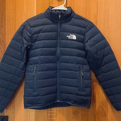 Only Worn Once! 600-Fill Recycled Down Insulation, Heatseeker Eco In The Collar, And A Water-Repellent Finish, This Is The All-Purpose Jacket He’ll Love. Navy Outerwear For Hiking In Fall, Navy Outerwear For Fall Hiking, Blue Puffer Outerwear For Hiking, Blue Puffer Jacket For Fall Outdoor Activities, Blue Long Sleeve Puffer Jacket For Hiking, Blue Outerwear For Hiking In Spring, Blue Outerwear For Spring Hiking, The North Face Jackets, Navy Blue Color