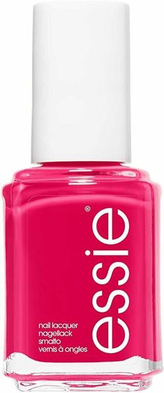 Essie Watermelon, Pink Nail Polish Colors, Essie Base Coat, Pink Nail Colors, Toe Polish, Pink Ombre Nails, Hot Pink Nails, Purple Nail Polish