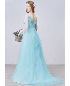 Shop affordable romantic a-line v-neck sweep train tulle wedding dress with appliques lace online. Free Shipping and Custom-made. Pro since 2009. V-neck Tulle Gown For Debutante Ball, Tulle V-neck Gown For Debutante Ball, Tulle V-neck Bridesmaid Dress For Wedding, A-line Tulle Gown For Wedding, Bridesmaid Tulle Wedding Dress With Sweep Train, Bridesmaid Wedding Dress With Sweep Train And Tulle Material, Debutante Ball Tulle Gown With Lace Back, Floor-length Tulle Wedding Dress With Illusion Neckline, V-neck Tulle Wedding Dress