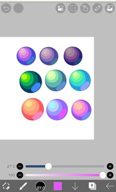 an image of some colorful balls on the screen