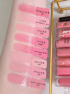 #makeup #lipgloss #lips #lipshades #lipcolor #glossylips #dior #nyx #gucci #lancome #chanel #hourglass #portobellogirl Chanel Lip, Lipgloss Lips, Beauty Cosmetics, Nyx, Dior, Chanel, Lips, Gucci