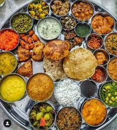 a platter filled with lots of different types of food